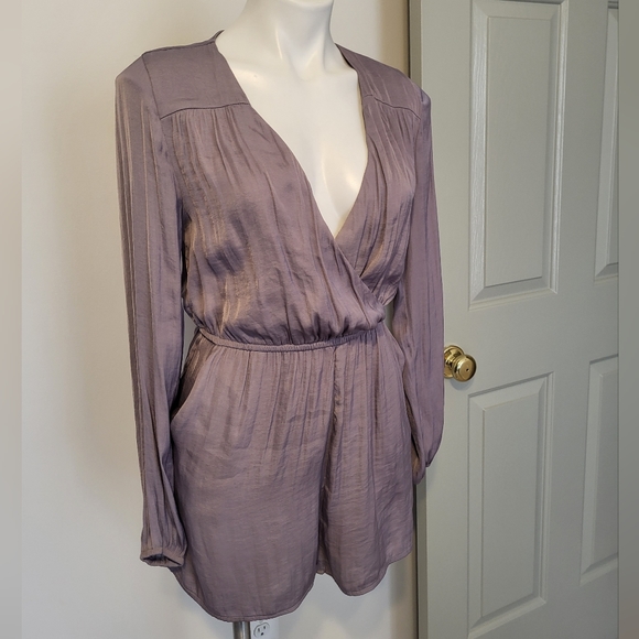 Urban Outfitters Pants - Alice & Urban Outfitters Romper Long Sleeve Deep V-Neck(M)
